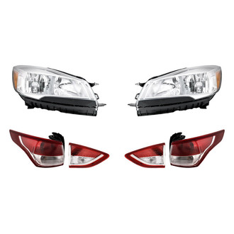 Replacement - 6-Piece Kit (Driver and Passenger Side Headlights, Driver and Passenger Side Tail Lights)