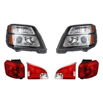 Replacement - 6-Piece Kit (Driver and Passenger Side Headlights, Driver and Passenger Side Tail Lights)