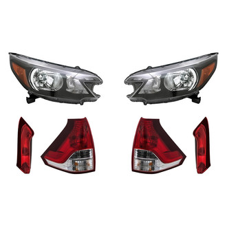 Replacement - 6-Piece Kit (Driver and Passenger Side Headlights, Driver and Passenger Side Tail Lights)