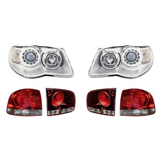 Replacement - 6-Piece Kit (Driver and Passenger Side Headlights, Driver and Passenger Side Tail Lights)