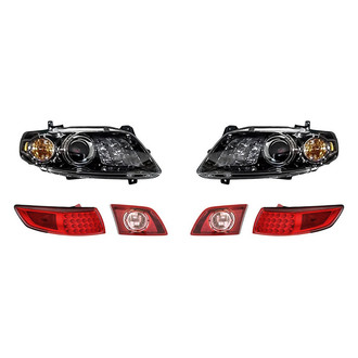 Replacement - 6-Piece Kit (Driver and Passenger Side Headlights, Driver and Passenger Side Tail Lights)