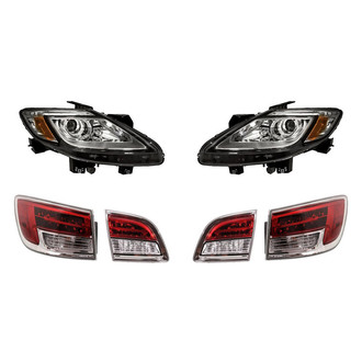 Replacement - 6-Piece Kit (Driver and Passenger Side Headlights, Driver and Passenger Side Tail Lights)