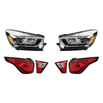 Replacement - 6-Piece Kit (Driver and Passenger Side Headlights, Driver and Passenger Side Tail Lights)