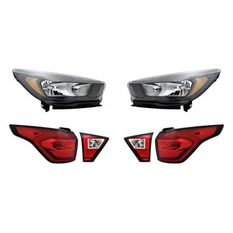 Replacement - 6-Piece Kit (Driver and Passenger Side Headlights, Driver and Passenger Side Tail Lights)