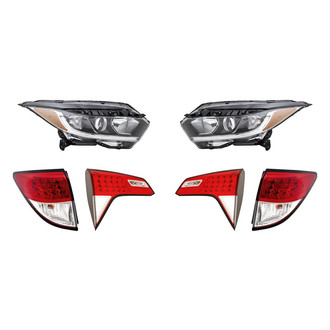 Replacement - 6-Piece Kit (Driver and Passenger Side Headlights, Driver and Passenger Side Tail Lights)