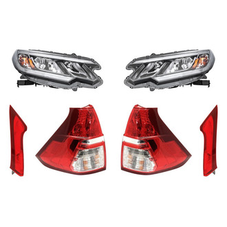 Replacement - 6-Piece Kit (Driver and Passenger Side Headlights, Driver and Passenger Side Tail Lights)