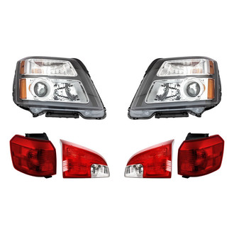 Replacement - 6-Piece Kit (Driver and Passenger Side Headlights, Driver and Passenger Side Tail Lights)