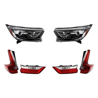 Replacement - 6-Piece Kit (Driver and Passenger Side Headlights, Driver and Passenger Side Tail Lights)