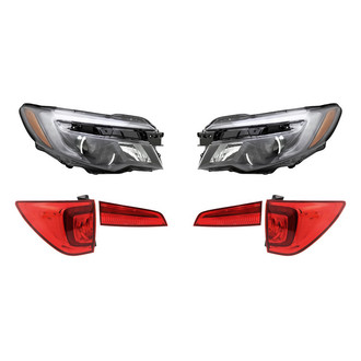 Replacement - 6-Piece Kit (Driver and Passenger Side Headlights, Driver and Passenger Side Tail Lights)