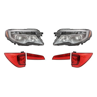 Replacement - 6-Piece Kit (Driver and Passenger Side Headlights, Driver and Passenger Side Tail Lights)