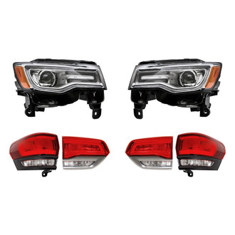 Replacement - 6-Piece Kit (Driver and Passenger Side Headlights, Driver and Passenger Side Tail Lights)