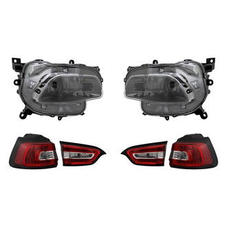 Replacement - 6-Piece Kit (Driver and Passenger Side Headlights, Driver and Passenger Side Tail Lights)