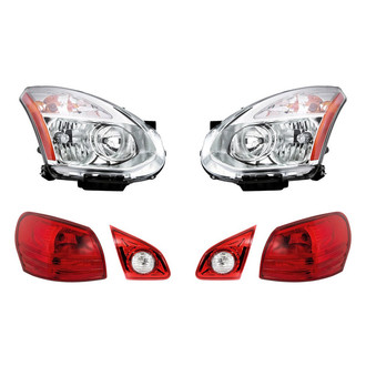 Replacement - 6-Piece Kit (Driver and Passenger Side Headlights, Driver and Passenger Side Tail Lights)