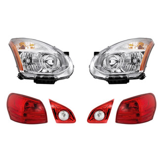 Replacement - 6-Piece Kit (Driver and Passenger Side Headlights, Driver and Passenger Side Tail Lights)