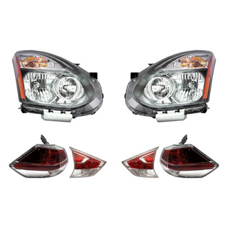 Replacement - 6-Piece Kit (Driver and Passenger Side Headlights, Driver and Passenger Side Tail Lights)