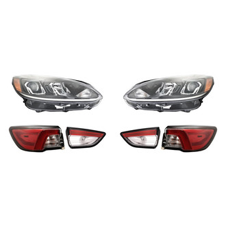 Replacement - 6-Piece Kit (Driver and Passenger Side Headlights, Driver and Passenger Side Tail Lights)