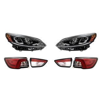 Replacement - 6-Piece Kit (Driver and Passenger Side Headlights, Driver and Passenger Side Tail Lights)
