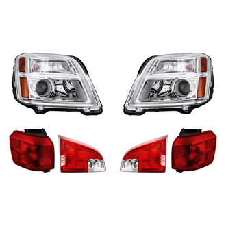 Replacement - 6-Piece Kit (Driver and Passenger Side Headlights, Driver and Passenger Side Tail Lights)