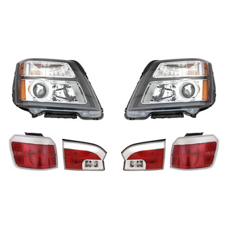 Replacement - 6-Piece Kit (Driver and Passenger Side Headlights, Driver and Passenger Side Tail Lights)