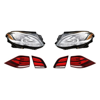 Replacement - 6-Piece Kit (Driver and Passenger Side Headlights, Driver and Passenger Side Tail Lights)