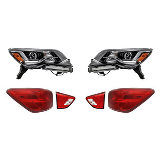 Replacement - 6-Piece Kit (Driver and Passenger Side Headlights, Driver and Passenger Side Tail Lights)