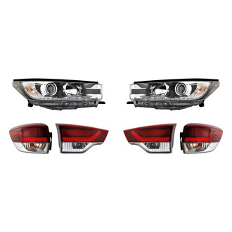 Replacement - 6-Piece Kit (Driver and Passenger Side Headlights, Driver and Passenger Side Tail Lights)