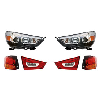 Replacement - 6-Piece Kit (Driver and Passenger Side Headlights, Driver and Passenger Side Tail Lights)
