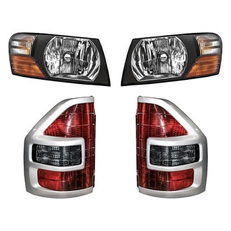Replacement - 4-Piece Kit (Driver and Passenger Side Headlights, Driver and Passenger Side Outer Tail Lights)
