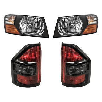 Replacement - 4-Piece Kit (Driver and Passenger Side Headlights, Driver and Passenger Side Outer Tail Lights)