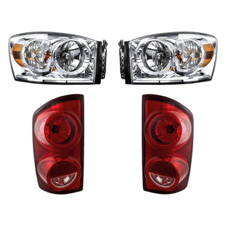 Replacement - 4-Piece Kit (Driver and Passenger Side Headlights, Driver and Passenger Side Tail Lights)