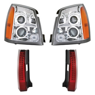 Replacement - 4-Piece Kit (Driver and Passenger Side Headlights, Driver and Passenger Side Tail Lights)