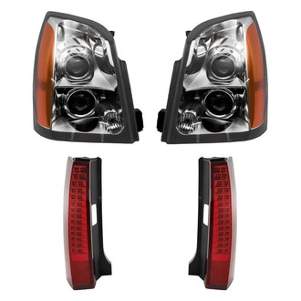 Replacement - 4-Piece Kit (Driver and Passenger Side Headlights, Driver and Passenger Side Tail Lights)