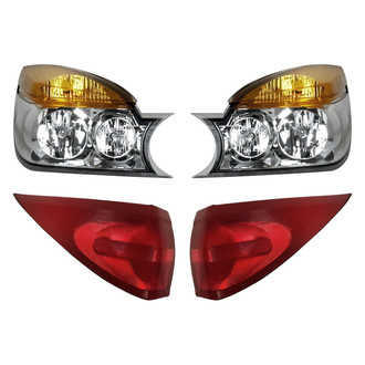 Replacement - 4-Piece Kit (Driver and Passenger Side Headlights, Driver and Passenger Side Tail Lights)
