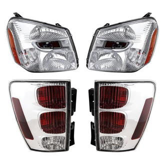 Replacement - 4-Piece Kit (Driver and Passenger Side Headlights, Driver and Passenger Side Tail Lights)