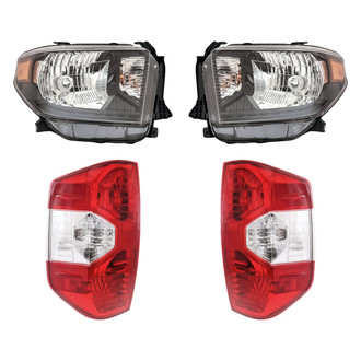 Replacement - 4-Piece Kit (Driver and Passenger Side Headlights, Driver and Passenger Side Tail Lights)