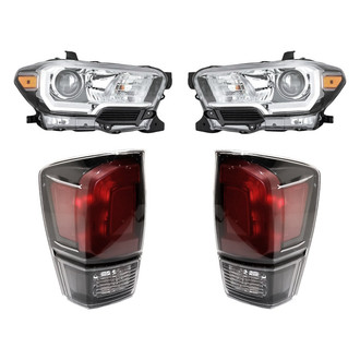 Replacement - 4-Piece Kit (Driver and Passenger Side Headlights, Driver and Passenger Side Tail Lights)
