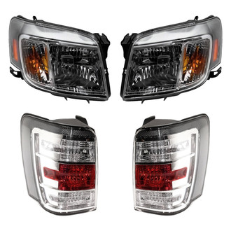 Replacement - 4-Piece Kit (Driver and Passenger Side Headlights, Driver and Passenger Side Tail Lights)