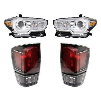 Replacement - 4-Piece Kit (Driver and Passenger Side Headlights, Driver and Passenger Side Tail Lights)
