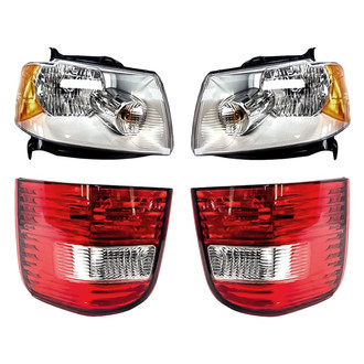 Replacement - 4-Piece Kit (Driver and Passenger Side Headlights, Driver and Passenger Side Tail Lights)