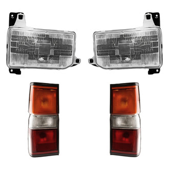 Replacement - 4-Piece Kit (Driver and Passenger Side Headlights, Driver and Passenger Side Outer Tail Lights)