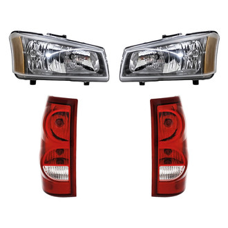 Replacement - 4-Piece Kit (Driver and Passenger Side Headlights, Driver and Passenger Side Tail Lights)