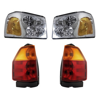 Replacement - 4-Piece Kit (Driver and Passenger Side Headlights, Driver and Passenger Side Tail Lights)