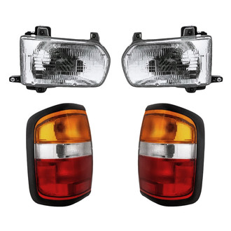 Replacement - 4-Piece Kit (Driver and Passenger Side Headlights, Driver and Passenger Side Tail Lights)