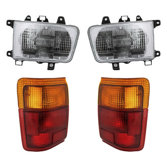 Replacement - 4-Piece Kit (Driver and Passenger Side Headlights, Driver and Passenger Side Tail Lights)