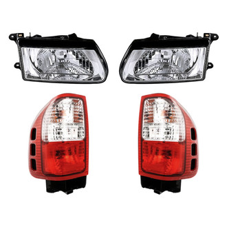 Replacement - 4-Piece Kit (Driver and Passenger Side Headlights, Driver and Passenger Side Tail Lights)
