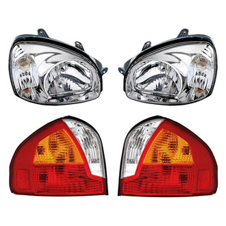 Replacement - 4-Piece Kit (Driver and Passenger Side Headlights, Driver and Passenger Side Tail Lights)