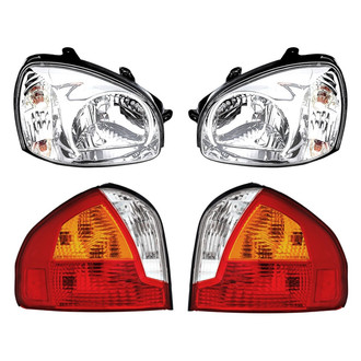 Replacement - 4-Piece Kit (Driver and Passenger Side Headlights, Driver and Passenger Side Tail Lights)