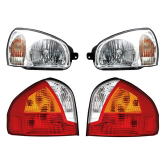 Replacement - 4-Piece Kit (Driver and Passenger Side Headlights, Driver and Passenger Side Tail Lights)