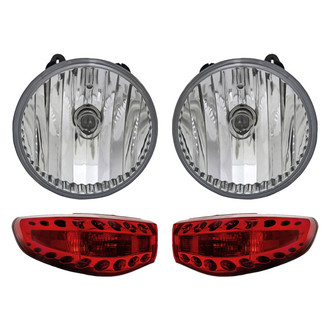 Replacement - 4-Piece Kit (Driver and Passenger Side Headlights, Driver and Passenger Side Outer Tail Lights)