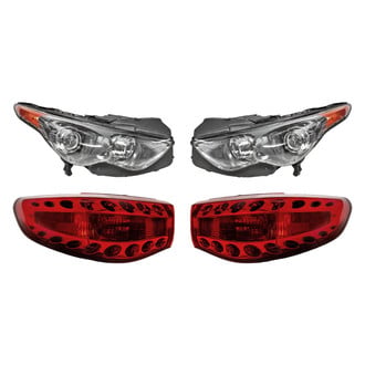 Replacement - 4-Piece Kit (Driver and Passenger Side Headlights, Driver and Passenger Side Outer Tail Lights)